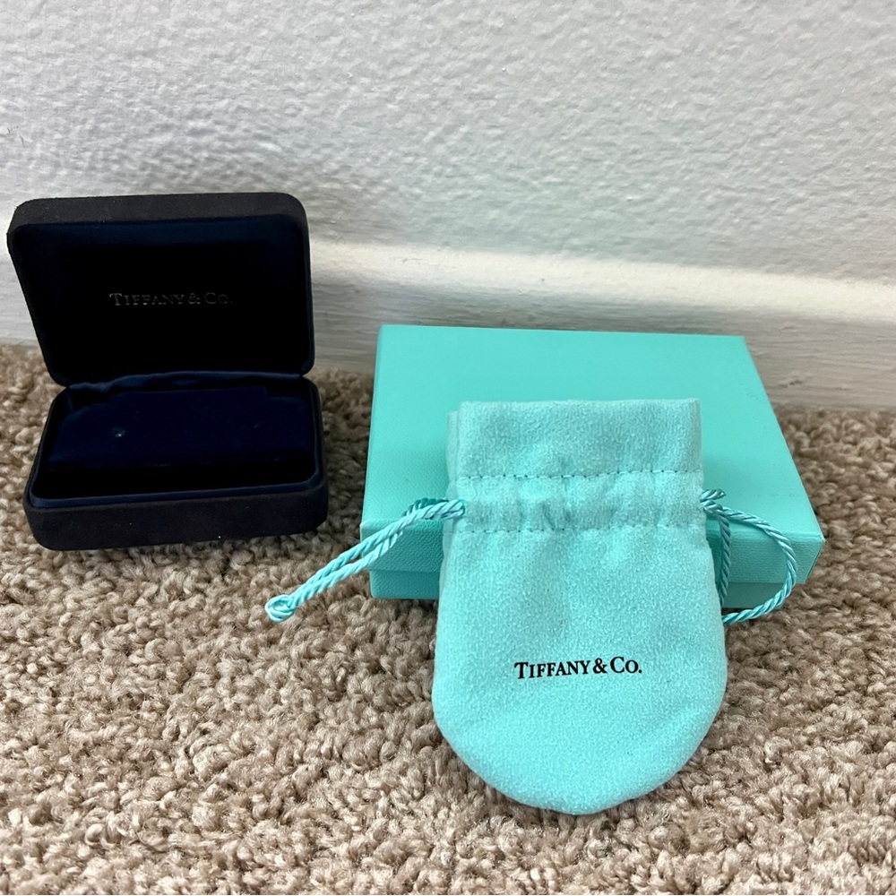 Two Tiffany Boxes/pouch for earrings
